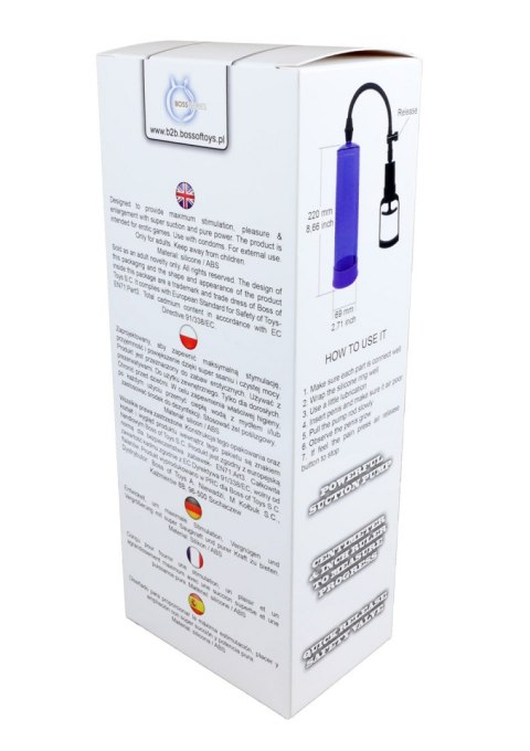 Pompka do Powiększania Penisa – Mocna Stymulacja dla Efektywnego Wzrostu Fioletowa