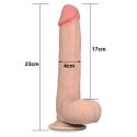 Super Miękkie Dildo z Jądrami Lovetoy – 23 cm Realistyczna Przyjemność