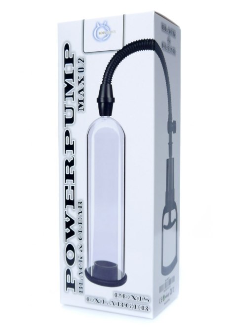 Pompka do Powiększania Penisa Powerpump MAX 0.2 Black&Clear