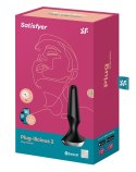 Satisfyer PLUG-ILICIOUS 2 - Anatomiczny korek analny w czarnym kolorze