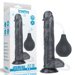 Realistyczne Ciemne Dildo 27,5 cm – Z Przyssawką i Funkcją Wytrysku