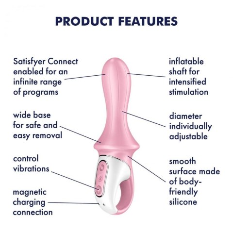 Air Pump Booty 5+ - Wibrator z Funkcją Pompowania, Satisfyer Air Pump Booty 5+ - Wibrator z Funkcją Pompowania, Satisfyer