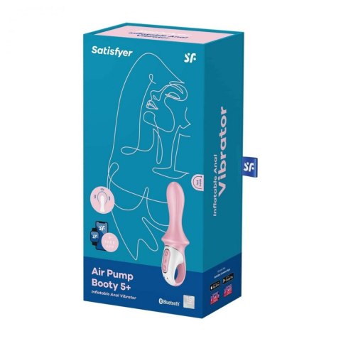 Air Pump Booty 5+ - Wibrator z Funkcją Pompowania, Satisfyer Air Pump Booty 5+ - Wibrator z Funkcją Pompowania, Satisfyer