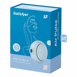 Satisfyer Pro To Go 3 – Niebieski Stymulator Łechtaczki z Falami Powietrza