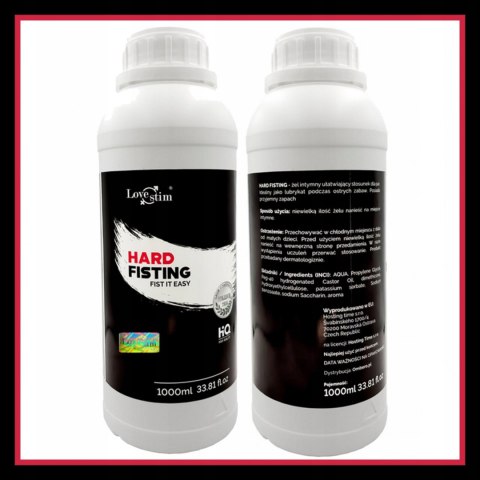Hard Fisting 1000 ml - Profesjonalny Żel do Fistingu i Stosunku Analnego Hard Fisting 1000 ml - Profesjonalny Żel do Fistingu i Stosunku Analnego
