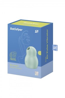 Satisfyer Pro To Go 1 – Zielony Wibrator z Falami Ciśnienia i Wibracjami