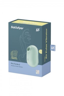 Satisfyer Pro To Go 2 – Miętowy Stymulator Łechtaczki z Wibracjami