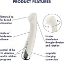 Satisfyer Spinning G-Spot 1 – Beżowy Wibrator z Rotacją do Stymulacji Punktu G