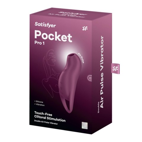 Satisfyer Pocket Pro 1 Purple – Wibrator z Falami Ciśnienia i Wibracjami