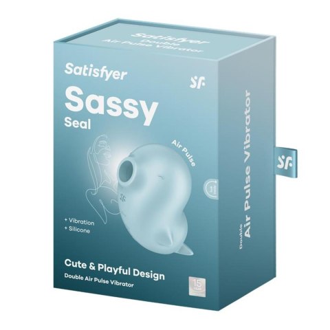 Satisfyer Sassy Seal – Wodoodporny Masażer Łechtaczki z Falami Powietrza