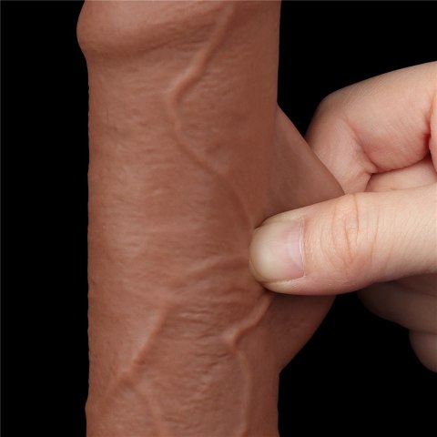 Realistyczne Dildo Dual Layer RealSkin Passion 18 cm