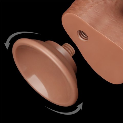Realistyczne Dildo Dual Layer RealSkin Passion 18 cm