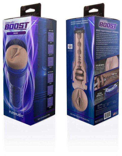 Fleshlight Boost Bang Light Medium Flesh – Realistyczny Masturbator Premium Texture Experience