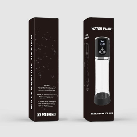 Pompka do Powiększania Penisa PASSION PUMP, PREMIUM RECHARGEABLE AUTOMATIC WATERPROOF LCD PUMP