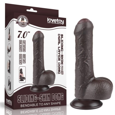 Lovetoy Black Desire 18,3 cm – Czarne Dildo z Przyssawką Premium