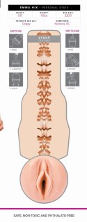 Fleshlight Girls Emma Hix Syrup Signature – Realistyczny Masturbator Premium Beige Edition