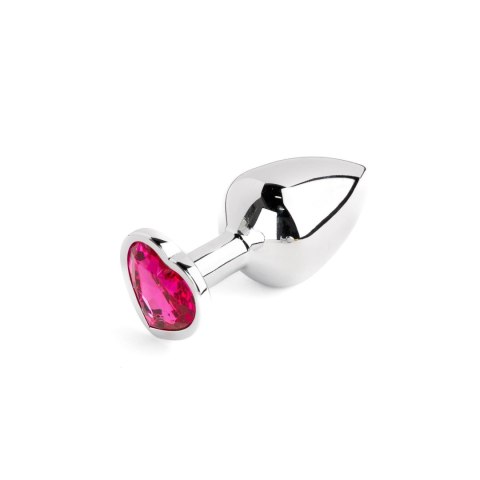 Ekskluzywny Zestaw Korków Analnych Heart Crystal Silver