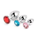Ekskluzywny Zestaw Korków Analnych Silver Crystal Collection