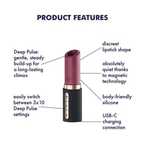 Głęboki Pocałunek – Elegancki Masażer Premium Deep Kiss