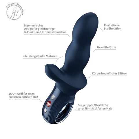 FUN FACTORY Bi Stronic Crave Nightblue – pulsator króliczek z ruchem posuwistym