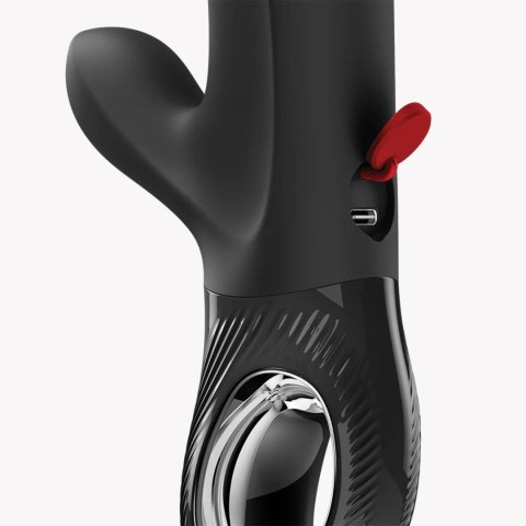 FUN FACTORY Bi Stronic Embrace Black – pulsator króliczek z ruchem posuwistym