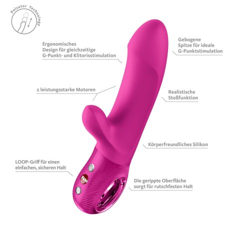 FUN FACTORY Bi Stronic Embrace Magenta – pulsator króliczek z ruchem posuwistym