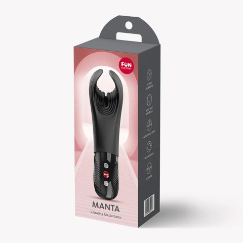 Fun Factory MANTA Black – Masturbator dla Mężczyzn i Masażer dla Kobie