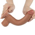 LoveToy Sliding Skin 9" – Realistyczne Dildo Dwuwarstwowe z Przyssawką