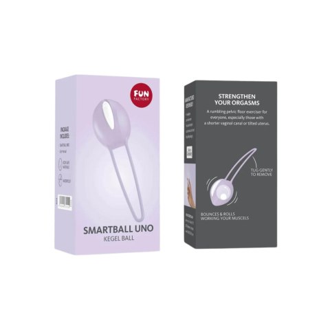 Fun Factory Smartball Uno pastel lilac – Pojedyncza Kulka Gejszy do Treningu Mięśni Kegla
